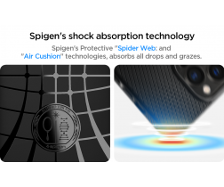 Ốp lưng Spigen Liquid Air cho iPhone 14 Pro - Matte Black (dẻo, màu đen - 4957)