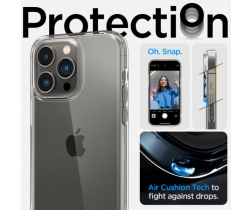 Ốp lưng Spigen Liquid Crystal cho iPhone 14 Pro - Crystal Clear (dẻo, trong suốt - 4953)