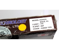 Nhông sên dĩa RK cao cấp nhập khẩu cho Honda Wave các loại đời từ 2007 - nay (Freeship)