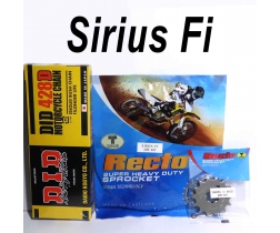 Nhông Dĩa Recto 14 - 40, Sên DID đen 106 mắc cho Sirius Fi