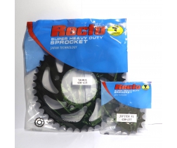 Nhông dĩa RECTO 13 - 41, Sên DID đen 108 mắc cho Jupiter Fi - Taurus