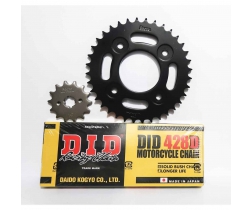 Nhông dĩa Recto 14 37, Sên D.I.D đen 9 ly 108 mắt cao cấp cho Wave, Blade, Future, ... (2007 - nay)