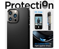 Ốp lưng Spigen Liquid Air cho iPhone 14 Pro - Matte Black (dẻo, màu đen - 4957)