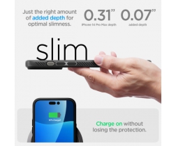 Ốp lưng Spigen Liquid Air cho iPhone 14 Pro - Matte Black (dẻo, màu đen - 4957)