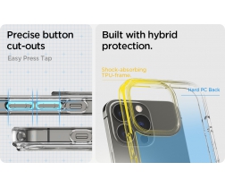 Ốp lưng Spigen Liquid Crystal cho iPhone 14 Pro - Crystal Clear (dẻo, trong suốt - 4953)